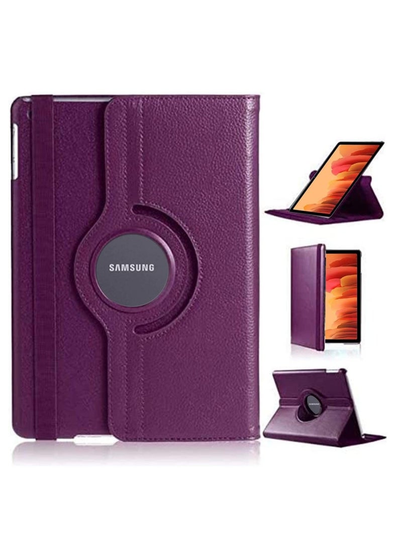 vesus - Galaxy Tab A7 Case, 10.4" 2020 Tab A7 case, PU Leather Smart Case 360 Degree Rotating case Smart Folio Book case For Samsung Galaxy Tab A7 10.4-inch 2020 case (SM-T500/T505/T507) (Purple) - Image 1