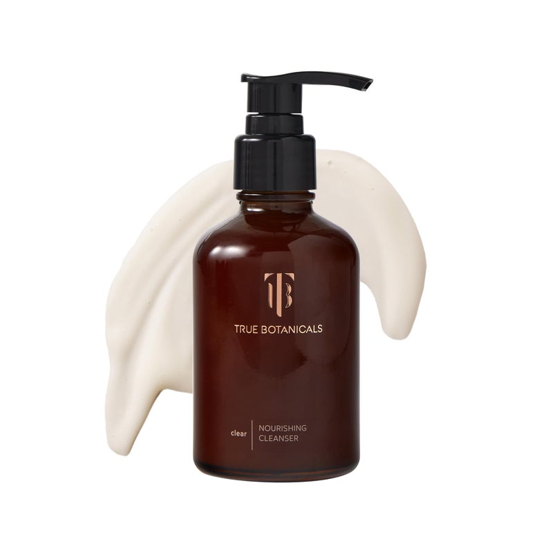 True Botanicals Clear Nourishing Cleanser  Gently Moisturizes  Refreshes Dry Skin  Oily  Sensitive Skin Types  Dermatologist Tested All Natural Vegan Clinically Proven  4 fl oz  118 ml