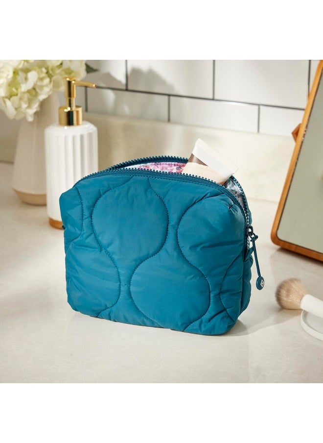 Vera Bradley - Women'S Featherweight Medium Cosmetic Makeup Organizer Bag Peacock Feather One Size - Image 1