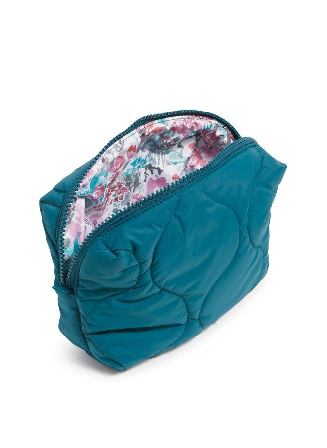 Vera Bradley - Women'S Featherweight Medium Cosmetic Makeup Organizer Bag Peacock Feather One Size - Image 1