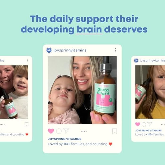 JoySpring Liposomal Glutathione Supplement for Kids | Supports Speech and Eye Contact | 50 MG Antioxidant L-Glutathione Drops | 2 oz Liquid Detox Supplement - Image 4