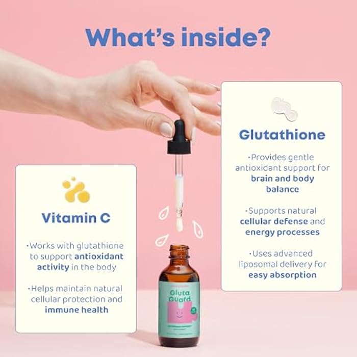 JoySpring Liposomal Glutathione Supplement for Kids | Supports Speech and Eye Contact | 50 MG Antioxidant L-Glutathione Drops | 2 oz Liquid Detox Supplement - Image 5