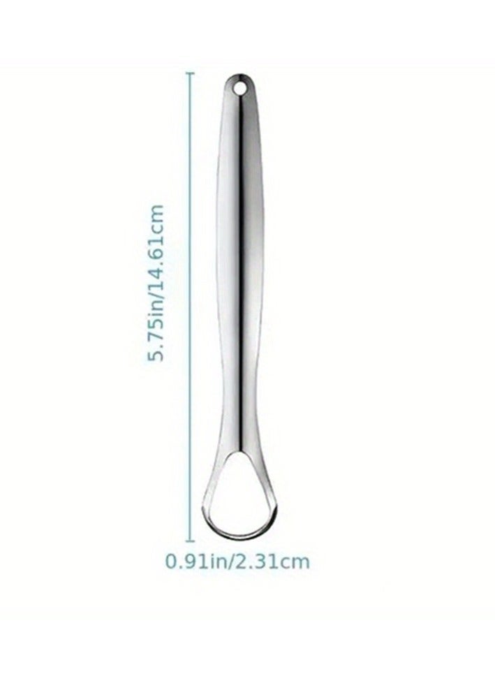 Generic 2-Pack Tongue Scraper, Useful Surgical Stainless Steel Tongue Cleaner for Both Adults and Kids, Professional Reduce Bad Breath Metal Tongue Scrapers, Help Your Oral Hygiene  - Image 4
