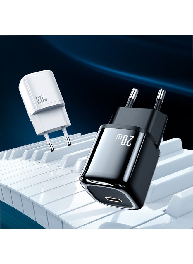 Mcdodo Wall Fast Charger CH-829 20W Type-C Charger - Compact and Stylish Design in White, Supports PD Fast Charging for iPhone, Samsung, Huawei, and iPad, Advanced Protection Against Overheating and Overvoltage, Stable Performance in a Compact Pocket Size, Charging EU, A powerful wall charger with fast charging so you don't have to wait long for your mobile battery to charge  - Image 3