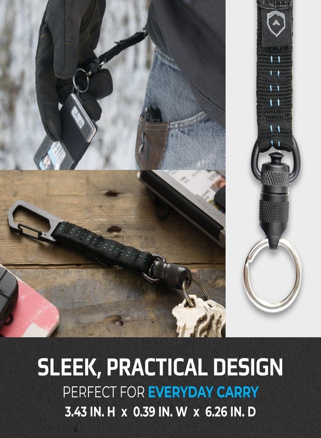 Trayvax Link Lanyard, Climb-Spec Black, Nylon and Stainless Steel, for Key Holder, Card Holder, Any Occasion - Image 5