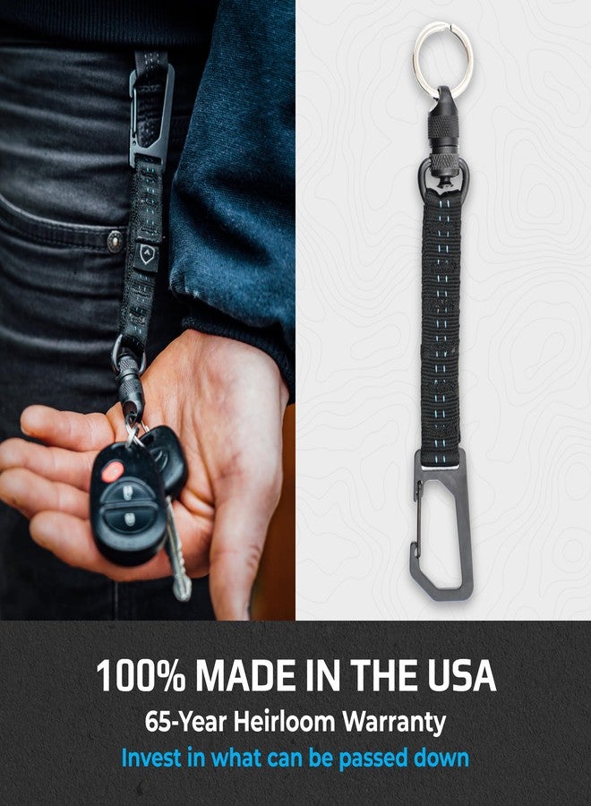 Trayvax Link Lanyard, Climb-Spec Black, Nylon and Stainless Steel, for Key Holder, Card Holder, Any Occasion - Image 3