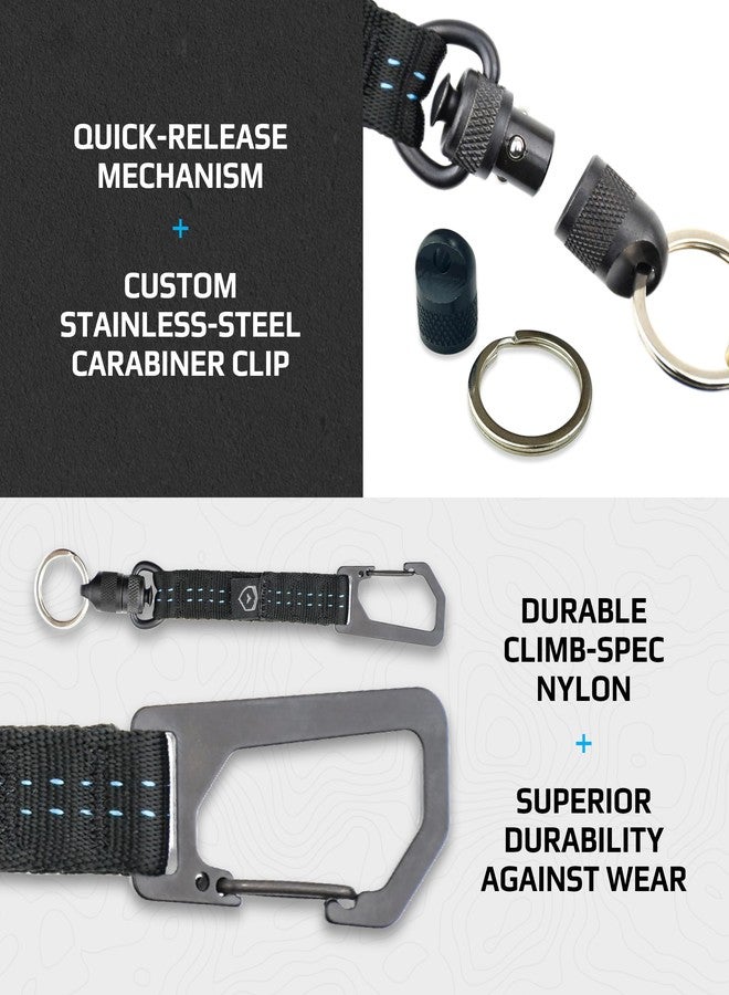 Trayvax Link Lanyard, Climb-Spec Black, Nylon and Stainless Steel, for Key Holder, Card Holder, Any Occasion - Image 4