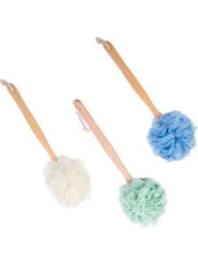 فرشاة حمام بمقبض خشبي من مايا أكسسوارز (قد يختلف اللون) قطعة واحدة - Image 1