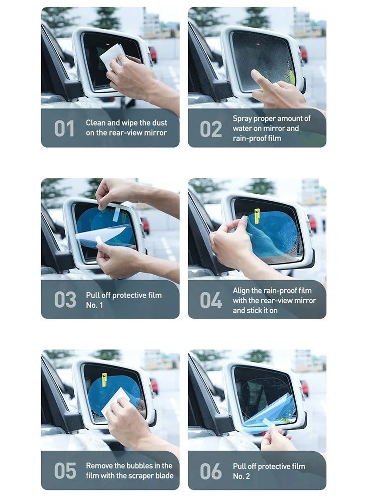 Baseus Transparent Side Mirror Protection Film – Water & Fog Resistant - Image 3