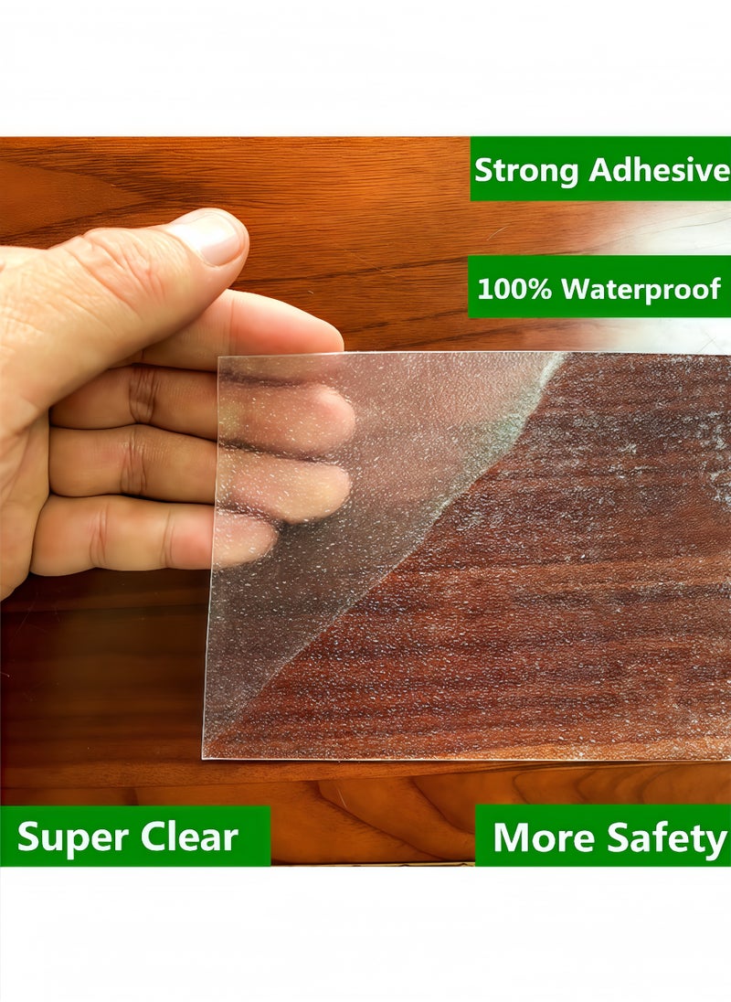 Peachjoy Clear Anti Slip Tape Waterproof, Non-Slip Stair Treads Tape Traction, Boats, Stairs, Transparent, Soft, Comfortable for Bare feet, 4" x 33Ft  - Image 5