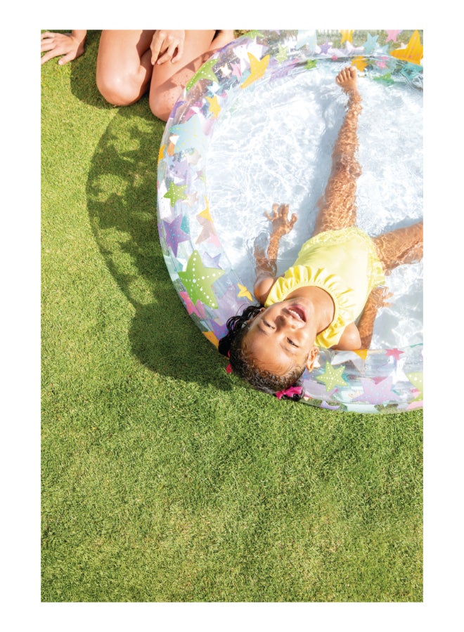 INTEX Inflatable Kiddie Pool - 122 x 25 cm 2-Ring Round Paddling Pool for Toddlers (Ages 2+), Unisex Assorted Style may vary 1.22 x 25cm - Image 3