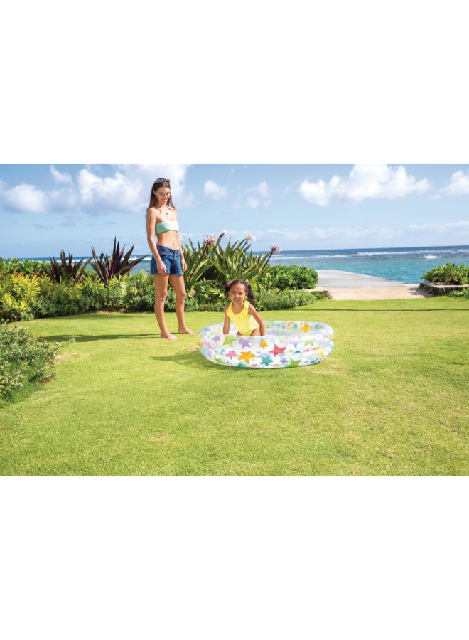 INTEX Inflatable Kiddie Pool - 122 x 25 cm 2-Ring Round Paddling Pool for Toddlers (Ages 2+), Unisex Assorted Style may vary 1.22 x 25cm - Image 2