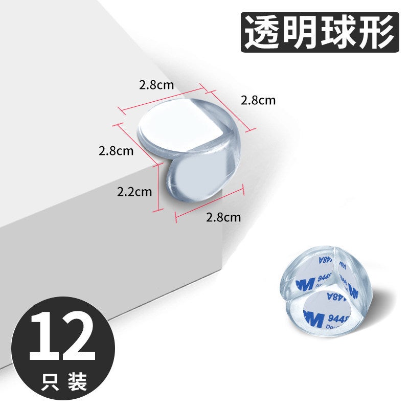 Glass Corner Protector, Right-Angle Table Corner Anti-Collision Guard, Silicone Edge Wrap, Corner Sticker, Anti-Bump Corner  Protector - Image 1