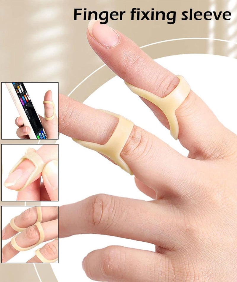 NUDFSY 5 PCS Finger Splint, Oval 8 Finger Splint, Thumb Support For Pain Relief, Thumb Splint, Finger Stabilizer Brace Finger Protectors in 5 size (1.37in*0.7in, 1.53in*0.74in, 1.57in*0.78in, 1.65in*0.82in, 1.77in*0.86in) ﻿ - Image 4
