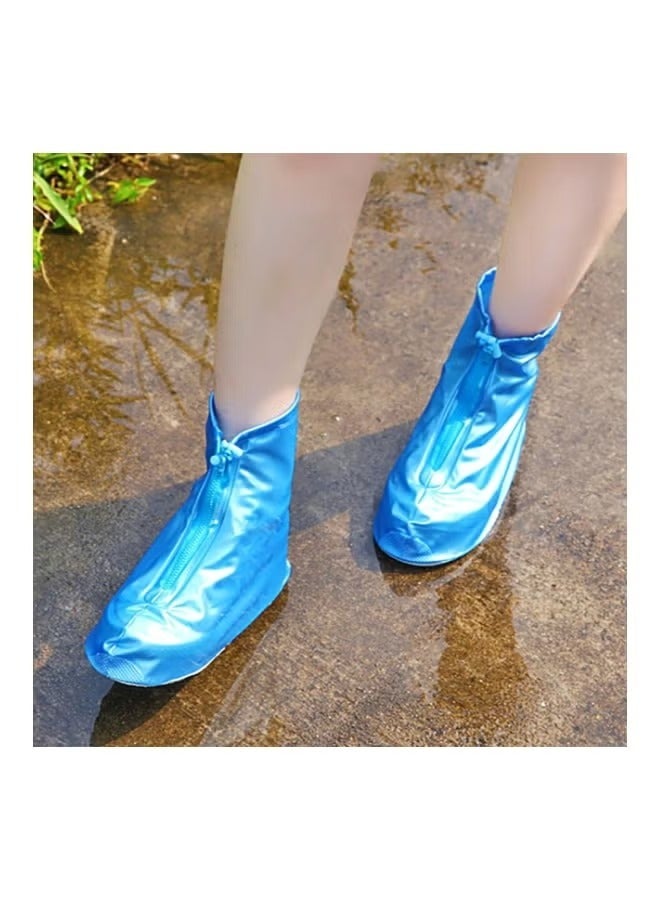 أغطية أحذية جديدة مقاومة للماء وقابلة لإعادة الاستخدام لحماية الأحذية للرجال والنساء (اللون: أزرق المقاس: XL -37-38   ) - Image 3