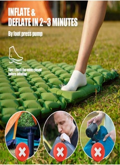 Aomeius Premium Extra Thick Double Inflatable Sleeping Pad (inflatable by foot)  - Image 2