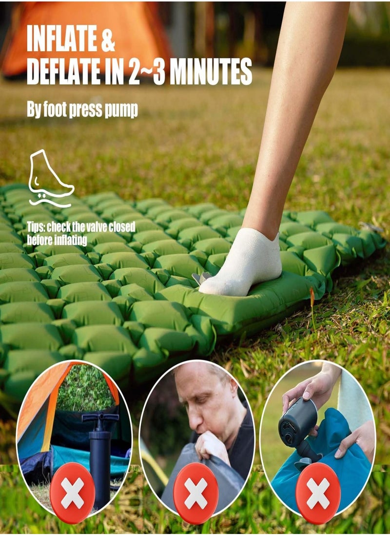 Aomeius Premium Extra Thick Double Inflatable Sleeping Pad (inflatable by foot)  - Image 2