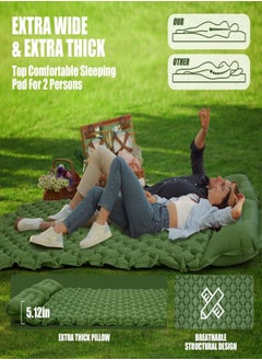 Aomeius Premium Extra Thick Double Inflatable Sleeping Pad (inflatable by foot)  - Image 5