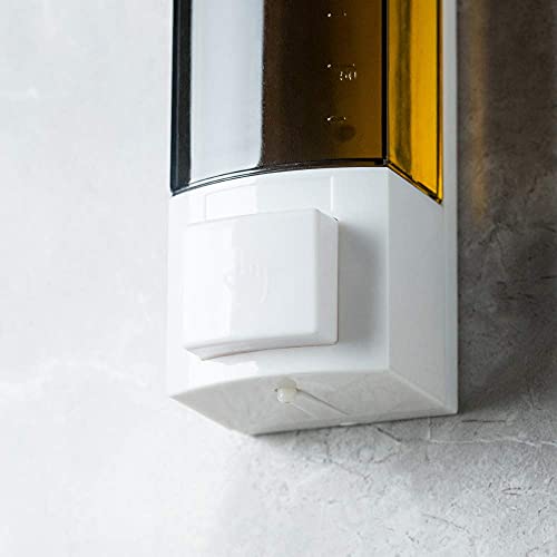 YISMAN Soap Dispensers 250ml ABS Plastic Drill Free with Adhesive or Wall Mount with Screws Liquid Hand Shower Dispenser for Bathroom or Kitchen - Image 3