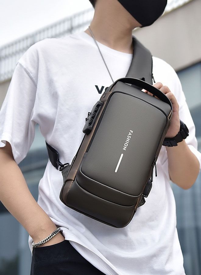 ZCM-HAPPY Men's Sports Shoulder Bag Multifunctional Messenger Bag 30x15x8cm  - Image 3