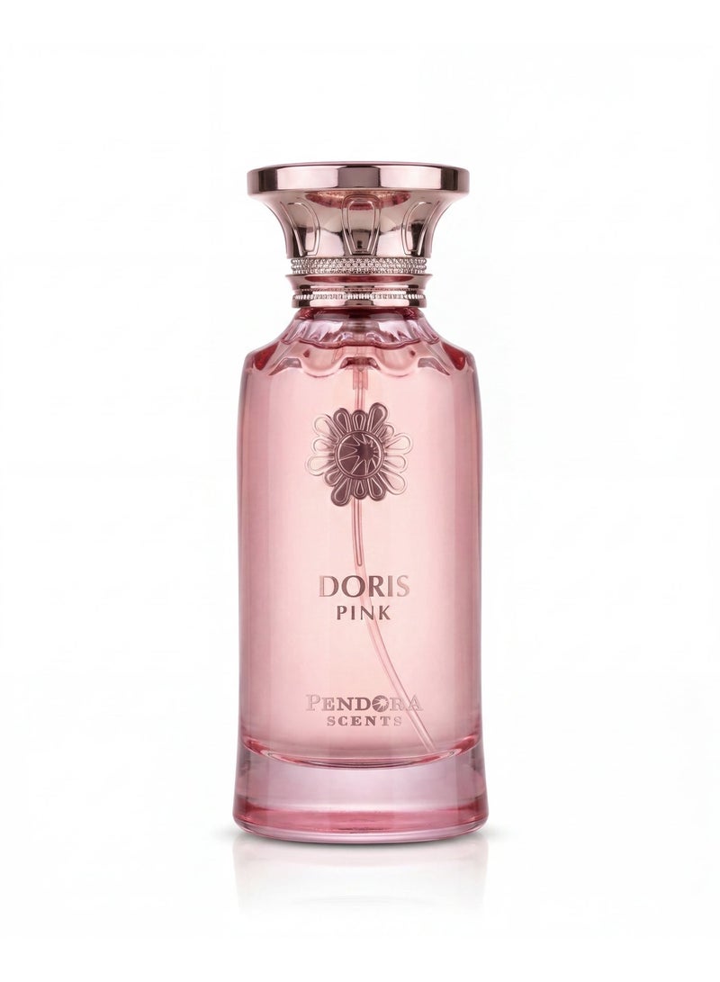Pendora Scents Doris Pink for Women Eau de Parfum 100ml | Fruity Floral Perfume with Apple, Strawberry, Freesia & Vanilla | Long Lasting Female Fragrance - Image 1