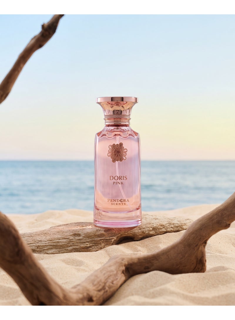 Pendora Scents Doris Pink for Women Eau de Parfum 100ml | Fruity Floral Perfume with Apple, Strawberry, Freesia & Vanilla | Long Lasting Female Fragrance - Image 4
