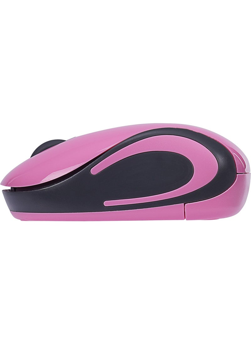 Everest SMW-555 USB Pink 2.4ghz Optical Wireless Mouse  - Image 3