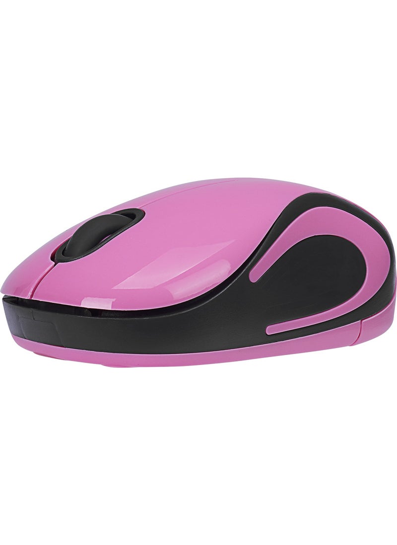 Everest SMW-555 USB Pink 2.4ghz Optical Wireless Mouse  - Image 4