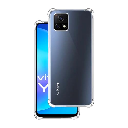 7-Seven 7SEVEN® Back Cover for VIVO Y72 Transparent Mobile Back Case Shock Proof Design Camera Edges Protection Crystal Clear Phone Case Silicon Soft TPU and Flexible Bumper Phone Cover - Image 1