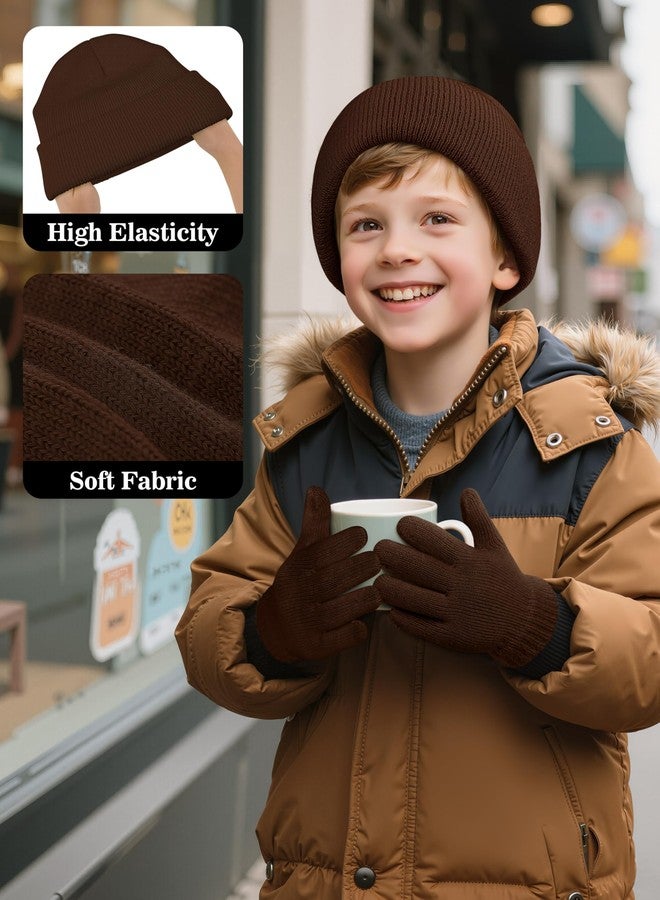 Cooraby 48-Piece Kids Winter Hats and Gloves Bulk 24 Knitted Beanies & 24 Pairs of Gloves Warm Set for Boys Girls Charity Care Bundle - Image 3