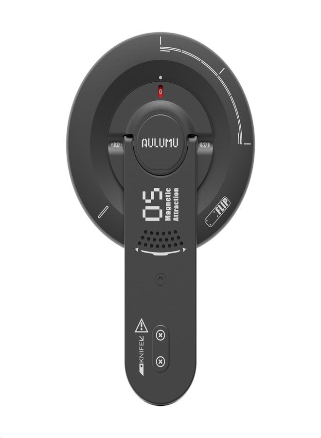 Aulumu G05 Air for MagSafe Grip Stand | Rotation Angle Adjustment | Aluminium Alloy Ultra Light & Ultra Thin | with Box Opener - Black - Image 1