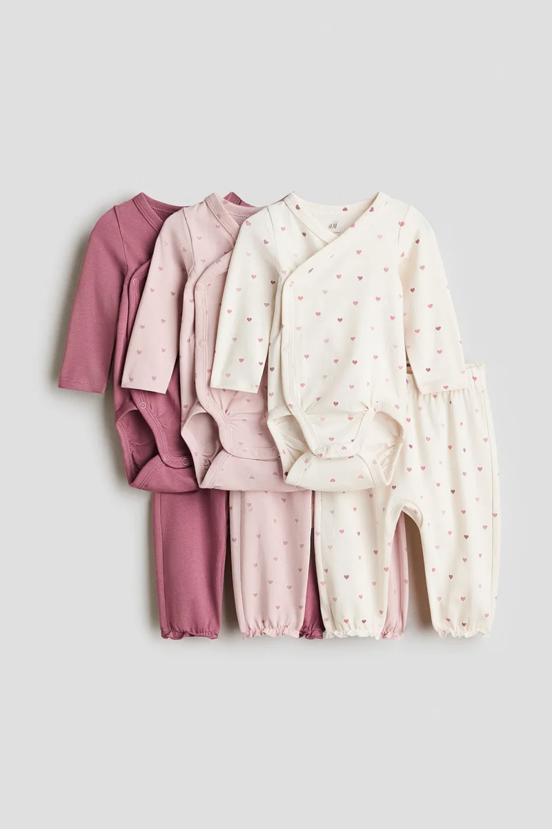 H&M 6-piece cotton set