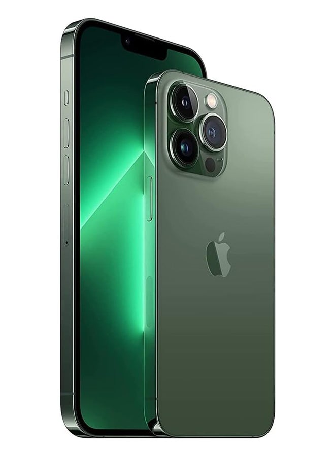 ابل  تم تجديده - iPhone 13 Pro max سعة 256 جيجابايت باللون الأخضر Alpine Green ومزود بتقنية 5G مع تطبيق Facetime - إصدار عالمي - Image 5