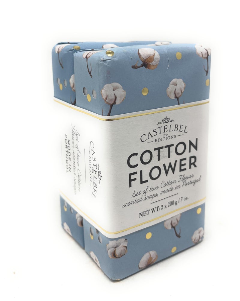 Castelbel 2 Set Cotton Flower Scented Soaps - Image 2