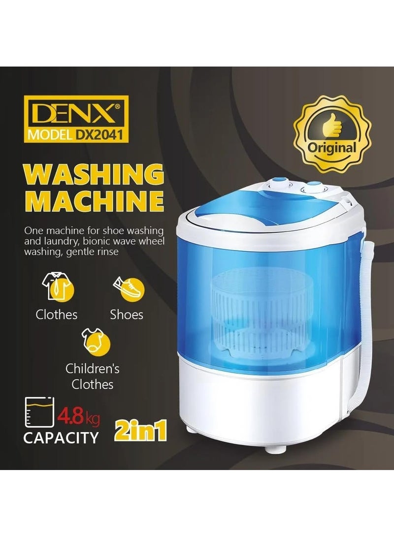 DENX Clothes and shoes washing machine (for home and travel) - 4.8 kg capacity DX2041 - Image 2
