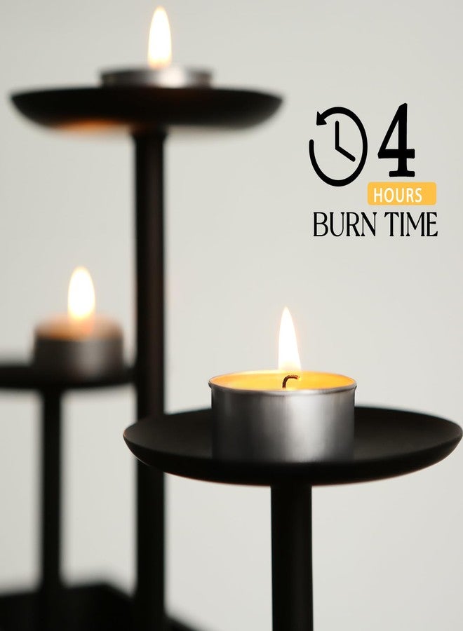 MOSROAD 48 Packs Beeswax Tealight Candles, Natural Beeswax Tea Light Candles in Aluminum Cup, 4 Hours Burn Time, Organic Tea Candle for Home Decor, Air Purification, Emergency - Image 4