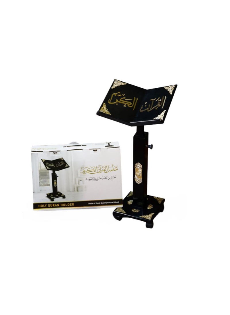 Holy Quran Stand with Gold Acrylic Decoration - Image 3