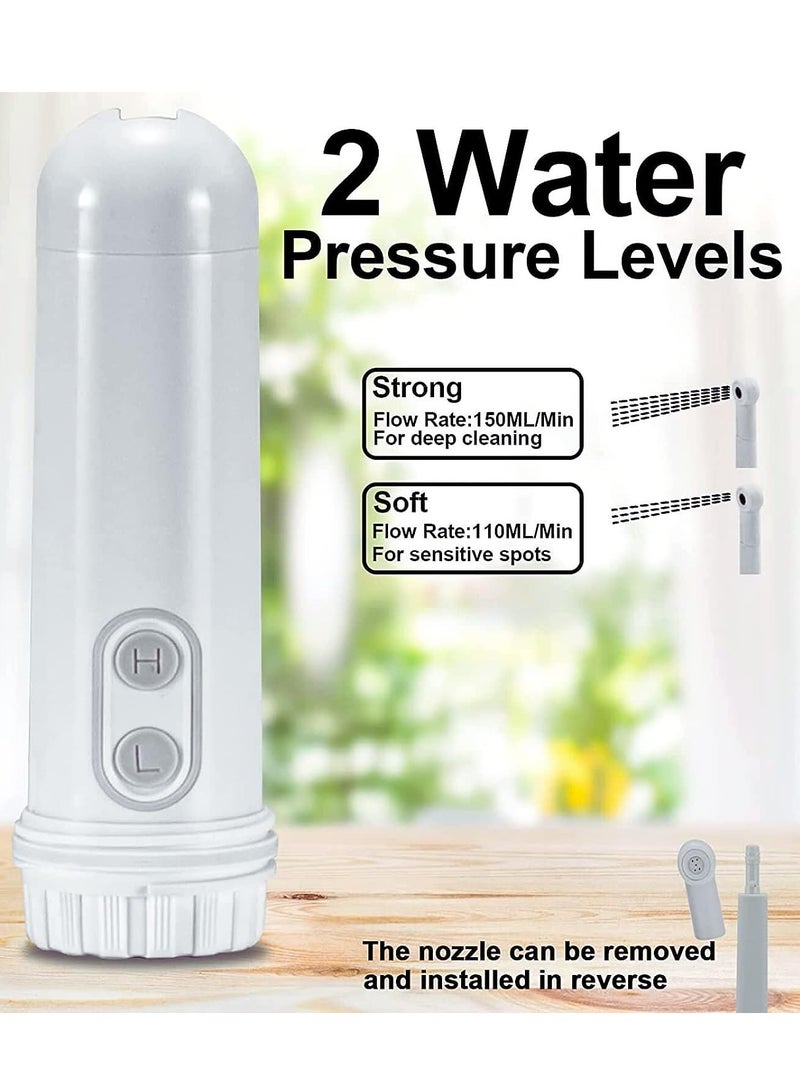 Portable Electric Bidet for Baby Care Pregnant Women Disabled 180 Degree Adjustable Travel Friendly White  - Image 2