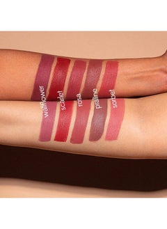 Ruby's Organics Liquid Lip Crème ; Liquid Lipstick ; Highly Pigmented Soft Velvet Finish Creamy Moisturising Nourishing ; Natural Organic Makeup Vegan Parabenfree For Dry Lips ; Wallflower 6.5Ml  - Image 5
