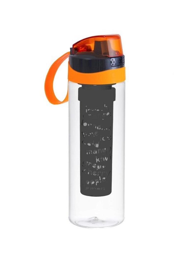 Herevin 650 cc Water Bottle with Infuser-Como-Orange-Special Polybag - Image 1
