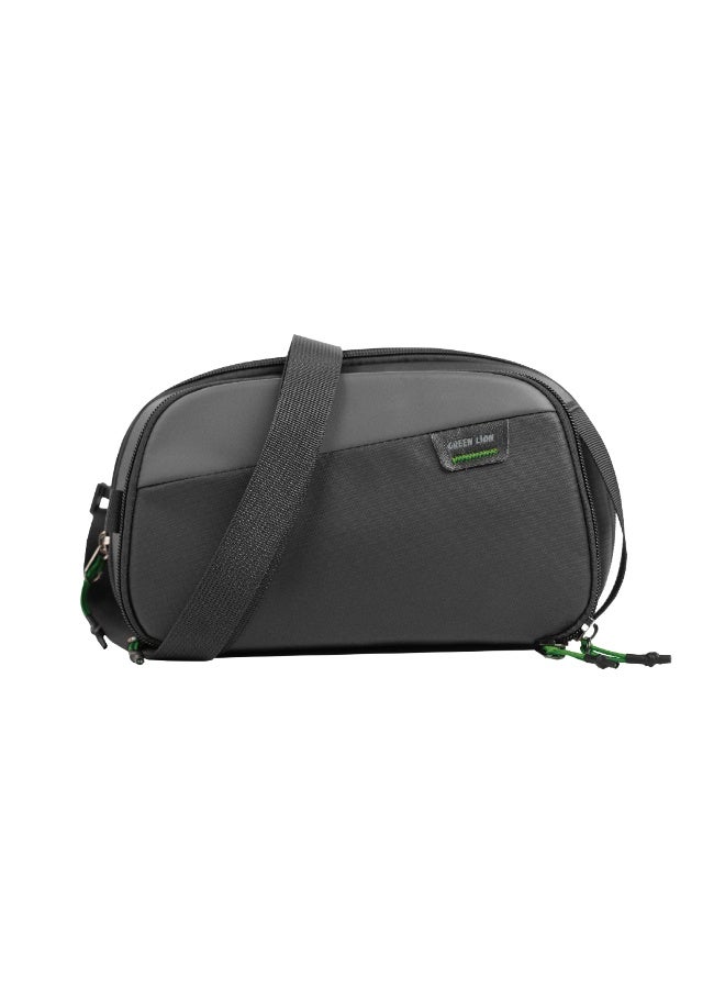 GREEN LION Olivar Travel Pouch / Waterproof PU Cloth / Soft Polyester Lining / Adjustable Strap / Spacious Design with Multiple Compartments / Durable Zipper / Splash-Resistant / Travel-Friendly - Image 1