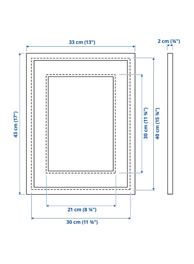 SILVERHÖJDEN إطار، لون ذهبي، 30×40 سم - Image 5