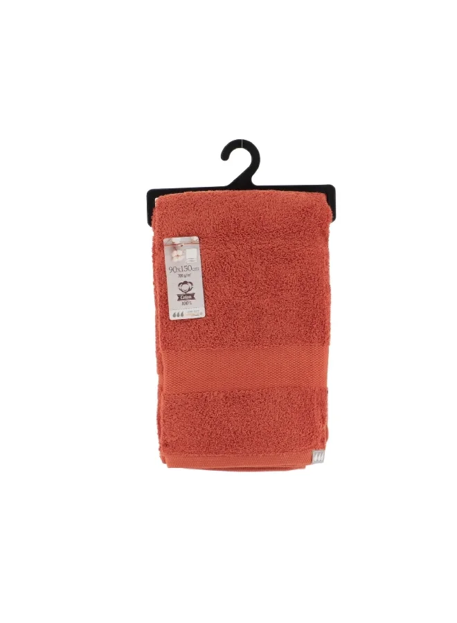 Tendance Premium Cotton Highly Absorbent Soft Bath Towel Terracotta 90 x 150cm 7005125