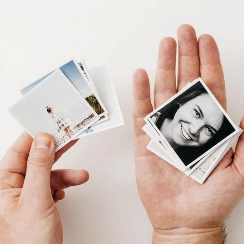 Brandian Brandian 24 Mini Photo Prints Bring Your Memories to Life with Customised Mini Photo Prints A Special Touch for Your Home Size 3 x 3 Inch Multicolor Pack of 24