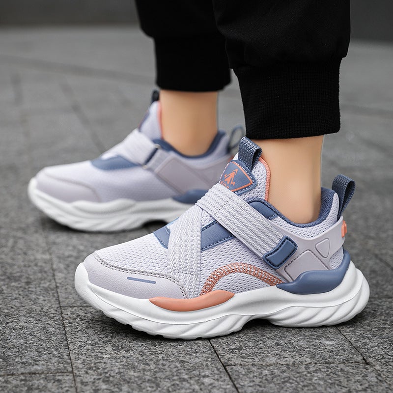 Children'S Mesh Running Shoes Lightweight Small And Medium-Sized Boys Baby Shoes Joker Toddler Shoes Girls Shoes A Generation Of Hair - Image 2