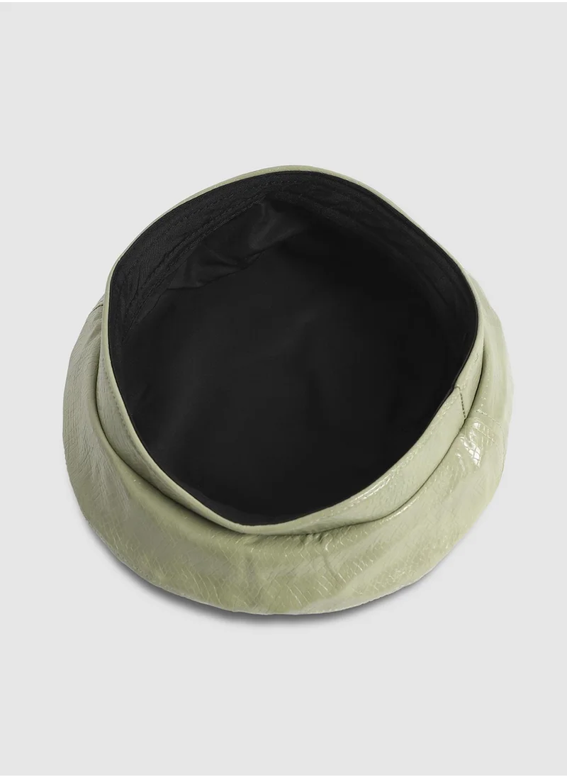 صوص هاوت Pebbled Beret Hat - Sage Green