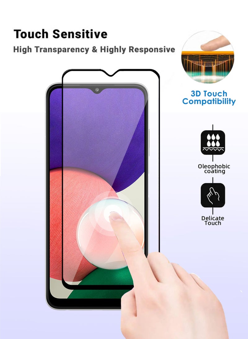Samsung Galaxy A22 5G Screen Protector - Premium Full Screen Tempered Glass For Samsung Galaxy A22 5G , High Transparency, Delicate Touch, Anti-Explosion, Smooth Arc Edges, Easy Installation - Image 3