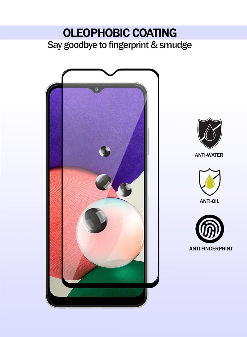 Samsung Galaxy A22 5G Screen Protector - Premium Full Screen Tempered Glass For Samsung Galaxy A22 5G , High Transparency, Delicate Touch, Anti-Explosion, Smooth Arc Edges, Easy Installation - Image 2