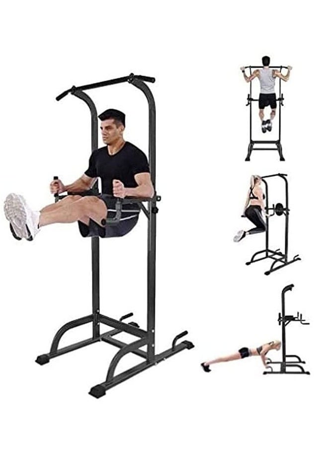 WEMART Power Tower Pull Up Dip Station Assistive Trainer Multi-Function Home Gym Strength Training Fitness Equipment grip strength trainer 400KG  - Image 1