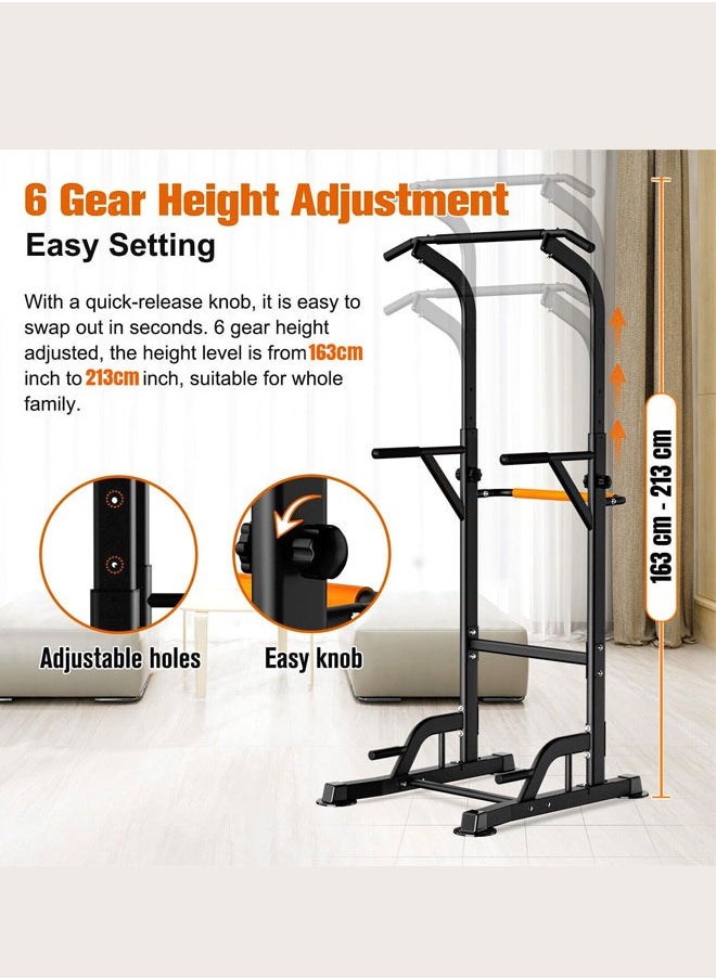 WEMART Power Tower Pull Up Dip Station Assistive Trainer Multi-Function Home Gym Strength Training Fitness Equipment grip strength trainer 400KG  - Image 3